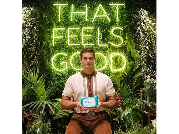 Goodwipes Flushable Butt Wipes Cedar 60ct