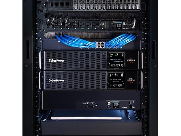 CyberPower Smart App Sinewave UPS Battery Backup and Surge Protector 2U Rack - Tower