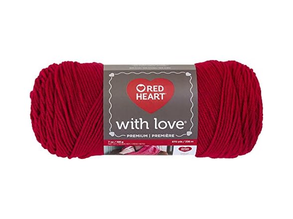 Red Heart 10016773 With Love Yarn, Holly Berry