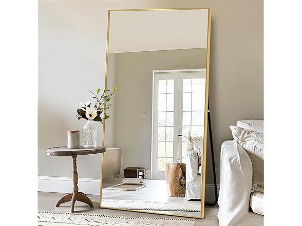 NicBex Oversized Full-Body Mirror Gold