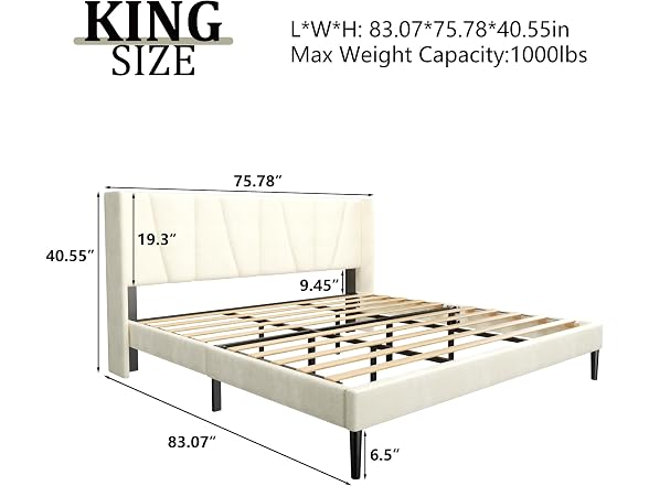 Bed Frame with Headboard