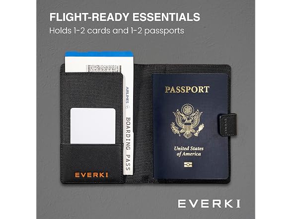 EVERKI RFID Blocking Passport Wallet Holder