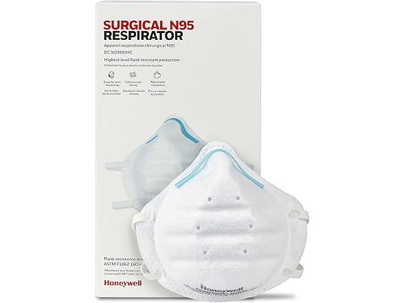 Honeywell Surgical N95 Respirator (Pack Of 20)