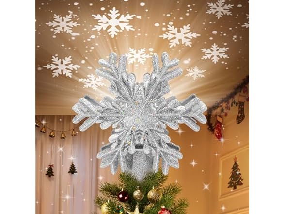 Meoligr Christmas Tree Topper Lighted