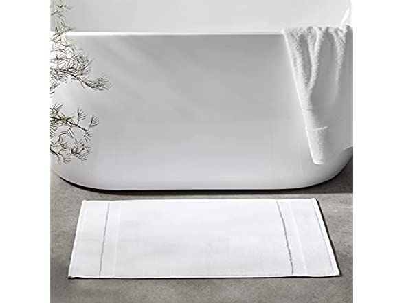Amazon Aware 100% Organic Cotton Bath Mat - 20 x 31-Inches, White