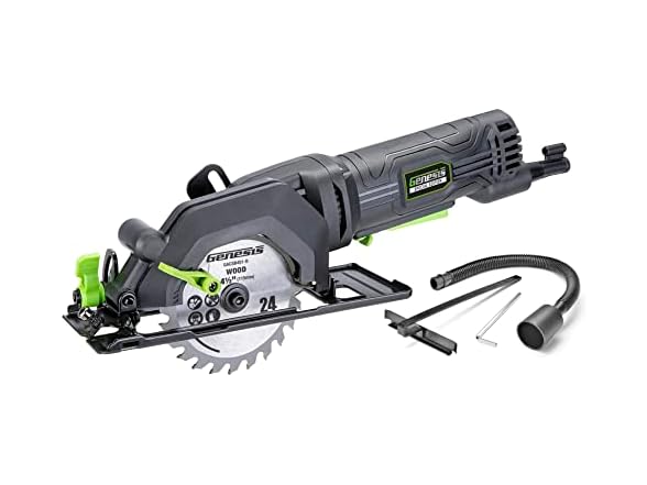 Genesis Mini Circular Saw 4.0 Amp 4-1/2"