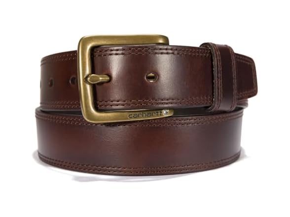 Carhartt Men (40) Leather Engraved Buckle Belt