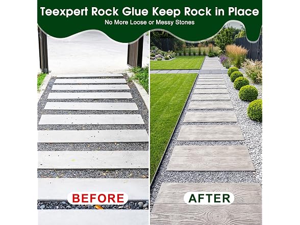 Teexpert 1G Rock Glue for Landscaping