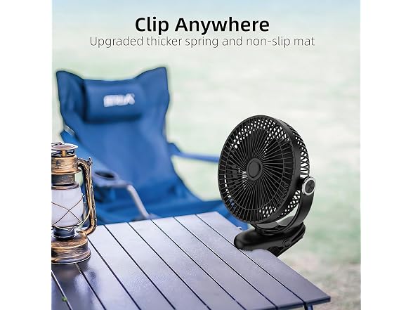 Nuerst 10000mAh Portable Clip on Fan
