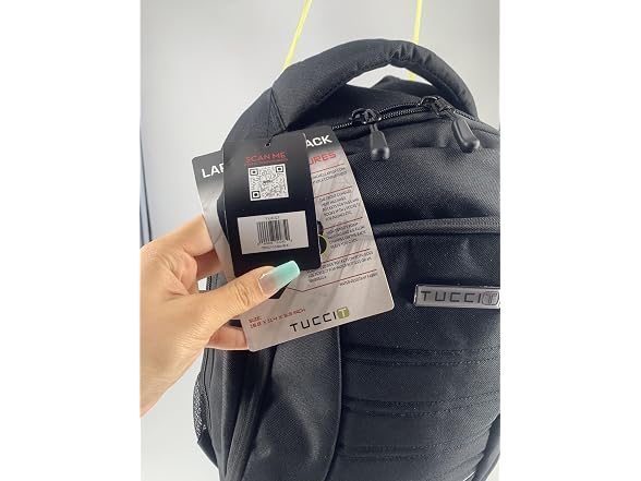 Tucci Italy T0567-15.8in-BLK TUCCI Italy-TrailBlazer-Backpa