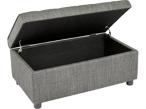FIRST HILL FHW Arlos Rectangular Fabric Ottoman
