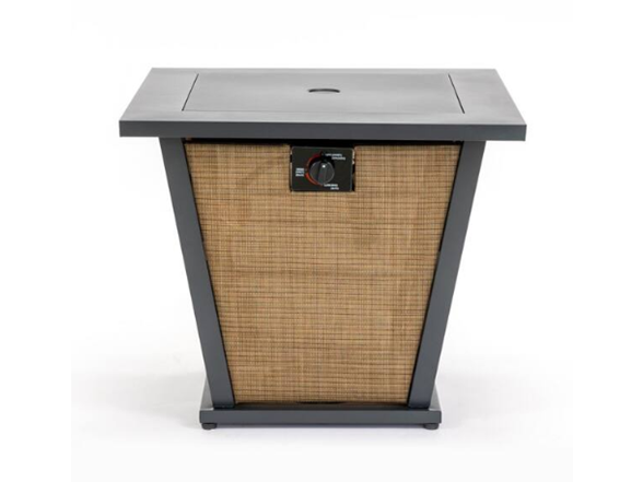 28" Sq 50k BTU Metal Fire Table for Patio