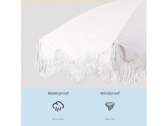 Rayjee 6.5FT Boho Patio Umbrella