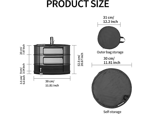 3 Layer Plant Drying Rack