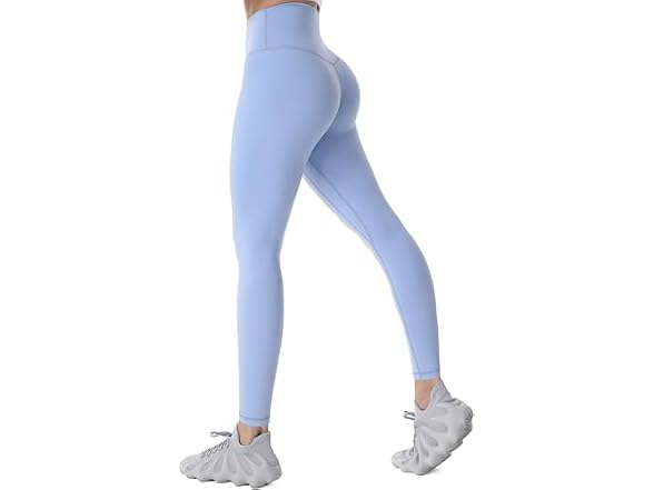 Sunzel Womens Leggings 28in XL Light Blue