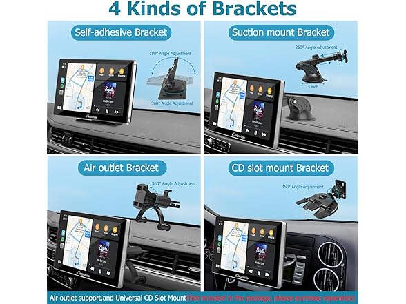 9" Wireless CarPlay Screen w/ GPS