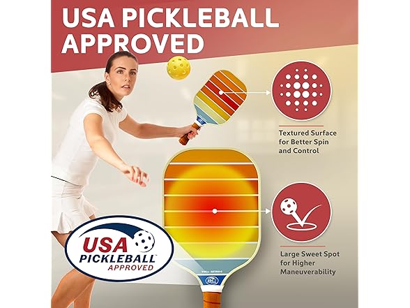Tora Pickleball Set of 2 Carbon Fiber