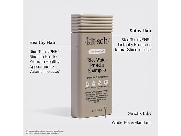 Kitsch Strengthening Rice Water Shampoo for Hair