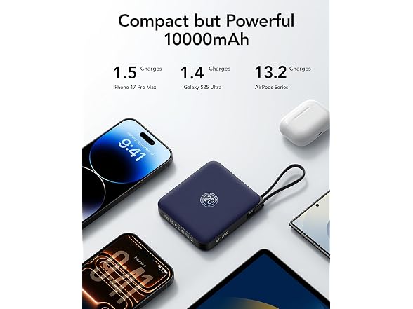 VRURC 10000mAh 22.5W Portable Charger