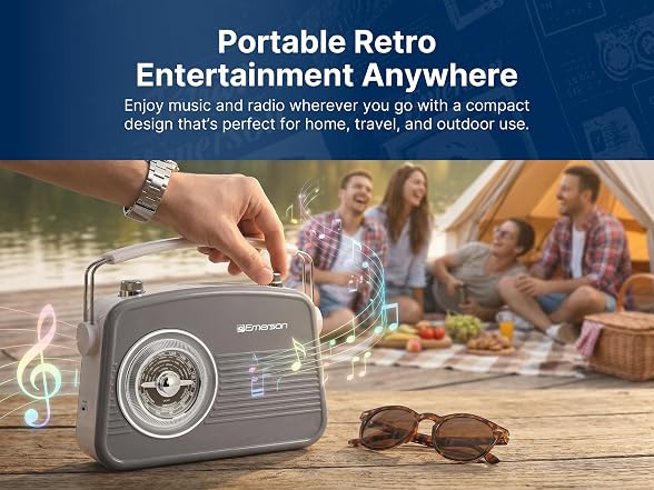 Emerson EAS-3009 Retro BT Speaker Cream