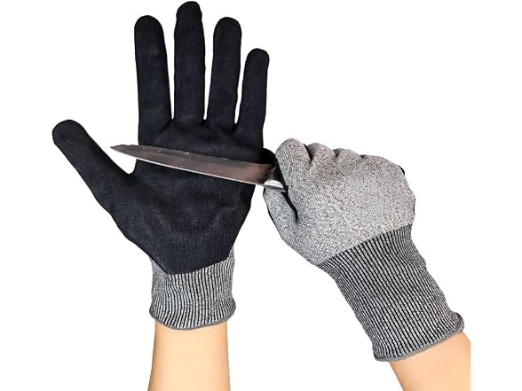 MACSHRK GAR-98 Cut Resistant Work Gloves, 2 Pair