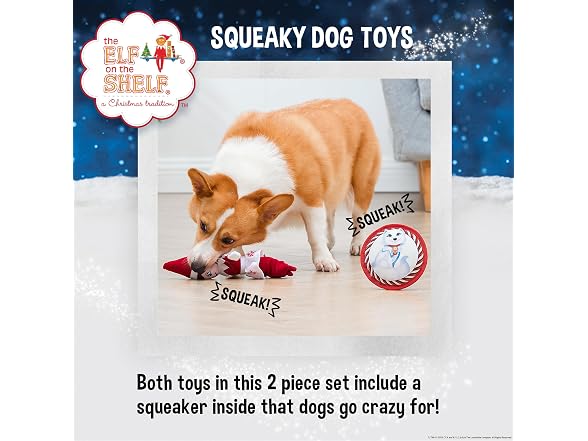 The Elf on the Shelf 2pc Dog Toy Set