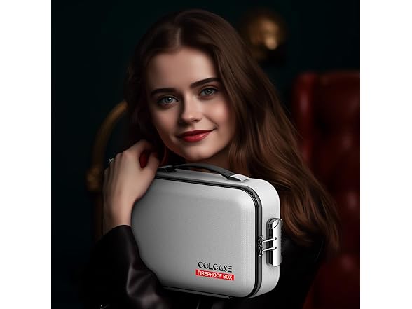 COLCASE Fireproof Money Box with Lock