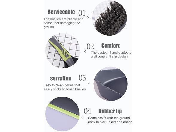 WDDBHSKN Dust pan Broom Dustpan Brush - Dust pan