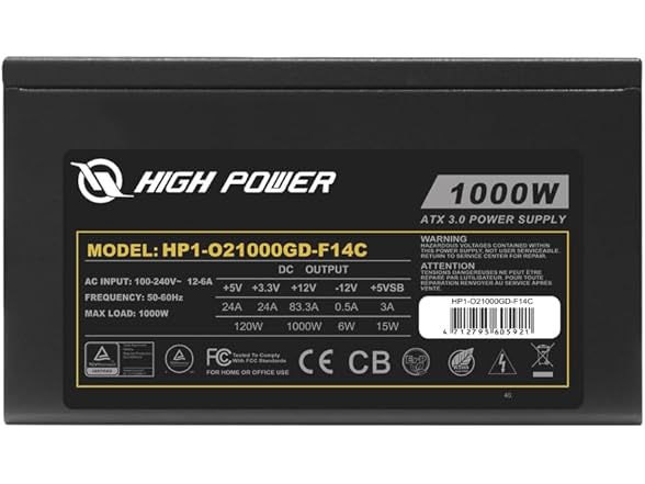 HIGH POWER PC Computer Power Supply