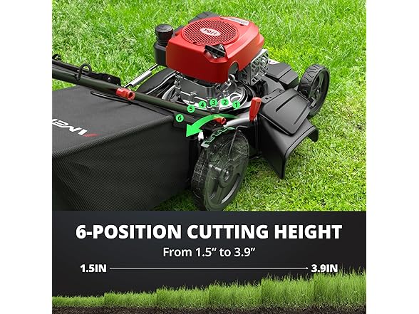 AMERISUN 21" Gas Lawn Mower, Self-propelled