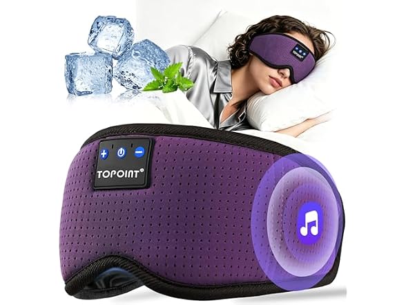 TOPOINT Sleep Mask with Bluetooth