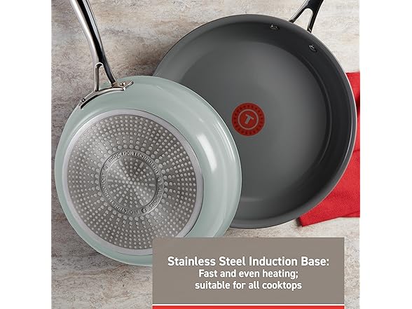 T-fal Ceramic Non-Stick Induction, Frypan Set