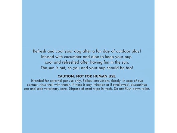 Banana Boat Dog Wipes Cooling 50ct