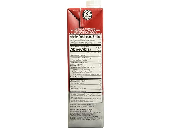 Schreiber Whole Milk, 32 FZ