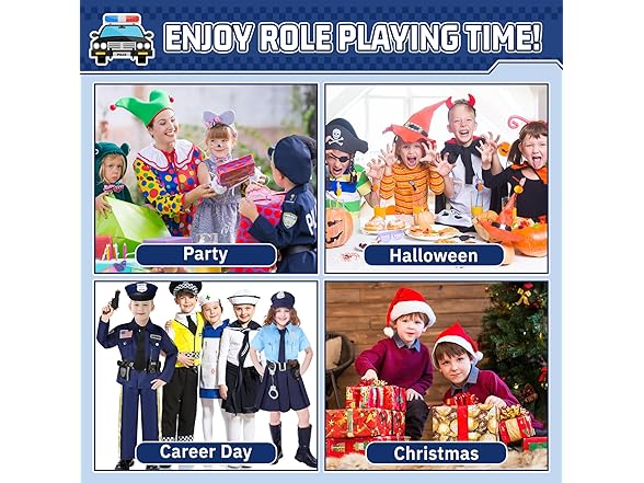Kids Police Officer Halloween Costume