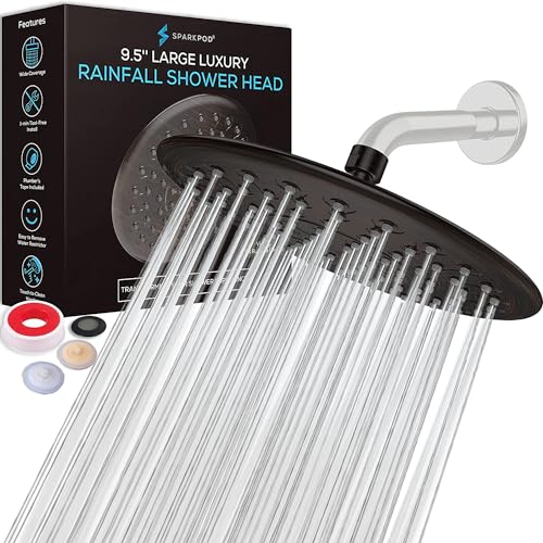 9.5" High Pressure Rain Shower Head - Gallery 14