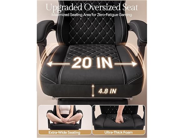 Downix Breathable Fabric Gaming Chair Black