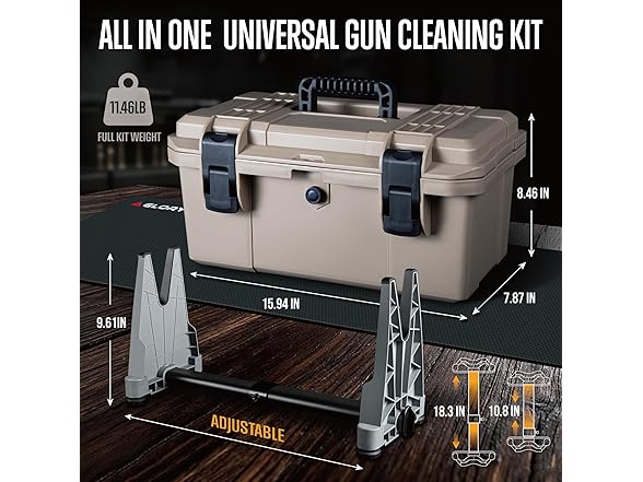 GLORYFIRE Deluxe Universal Gun Cleaning Kit