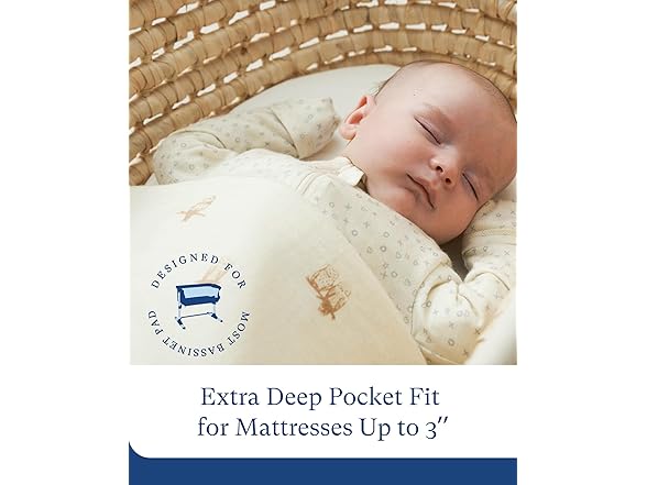 PurComfy Supersoft Fitted Bassinet Sheet