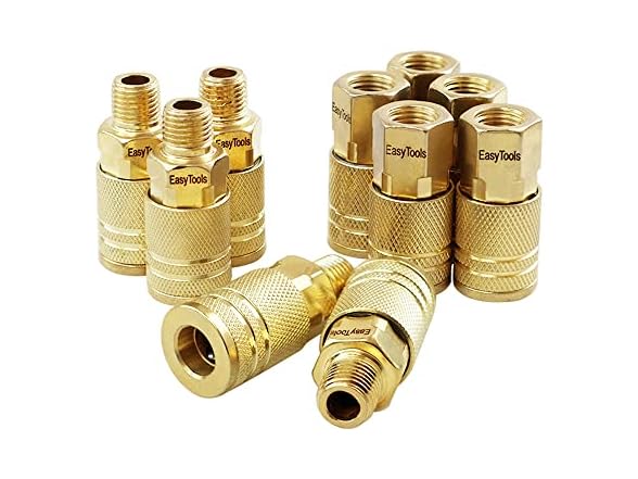 EasyTools 10 Piece Air Coupler Fittings