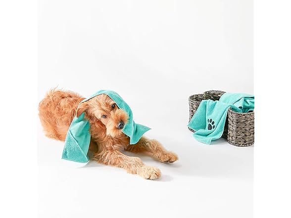 Bone Dry Pet Grooming, Embroidered Microfiber Towel