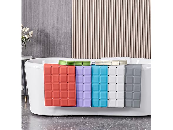 Webos Foldable Non Slip Silicon Bath Mat