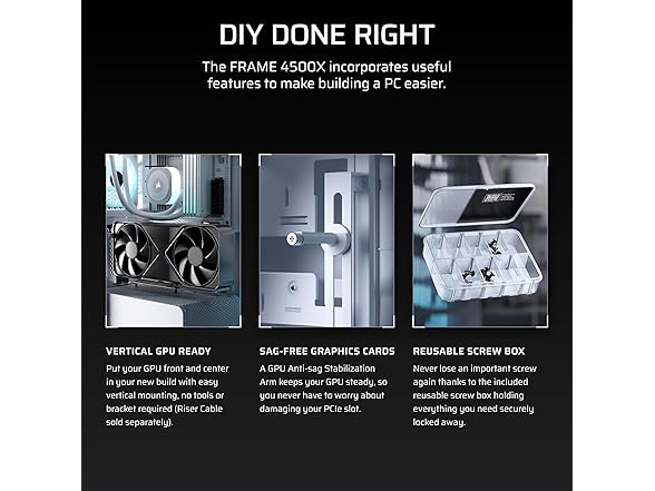 CORSAIR Frame 4500X LX Reverse Fan RGB Mid Tower