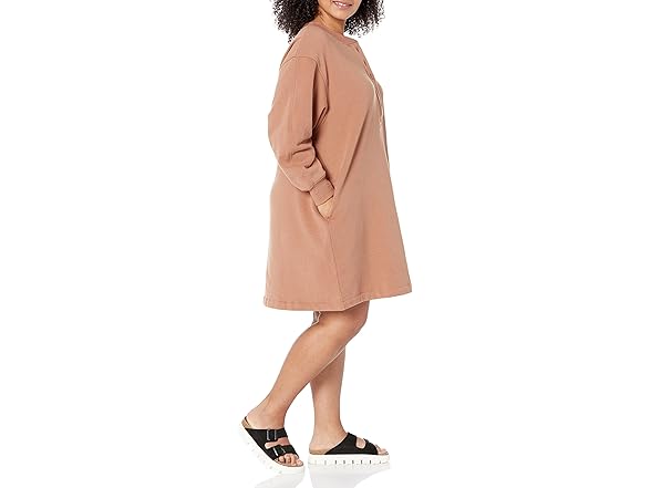 Amazon Essentials Women Large Knit Henley Dress