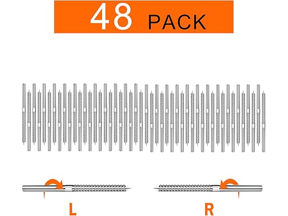 XDRCTEY Swage Lag Screws Left & Right