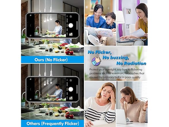 TOBUSA LED Light Bulbs 150 Watt Equivalent, 4-Pack