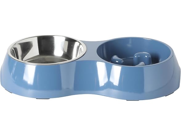 Gibson Home Curious Canines Slow Feeder Dog Bowl Set