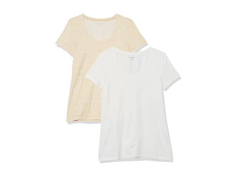 White / Tan, Animal Print