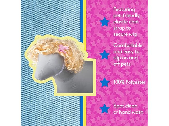 Doggy Parton Blonde Bombshell Wig Headpiece f