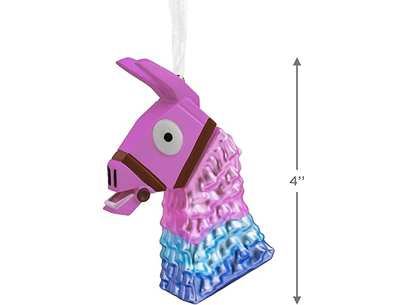 Hallmark Fortnite Llama Loot Blown Glass Christmas Ornament